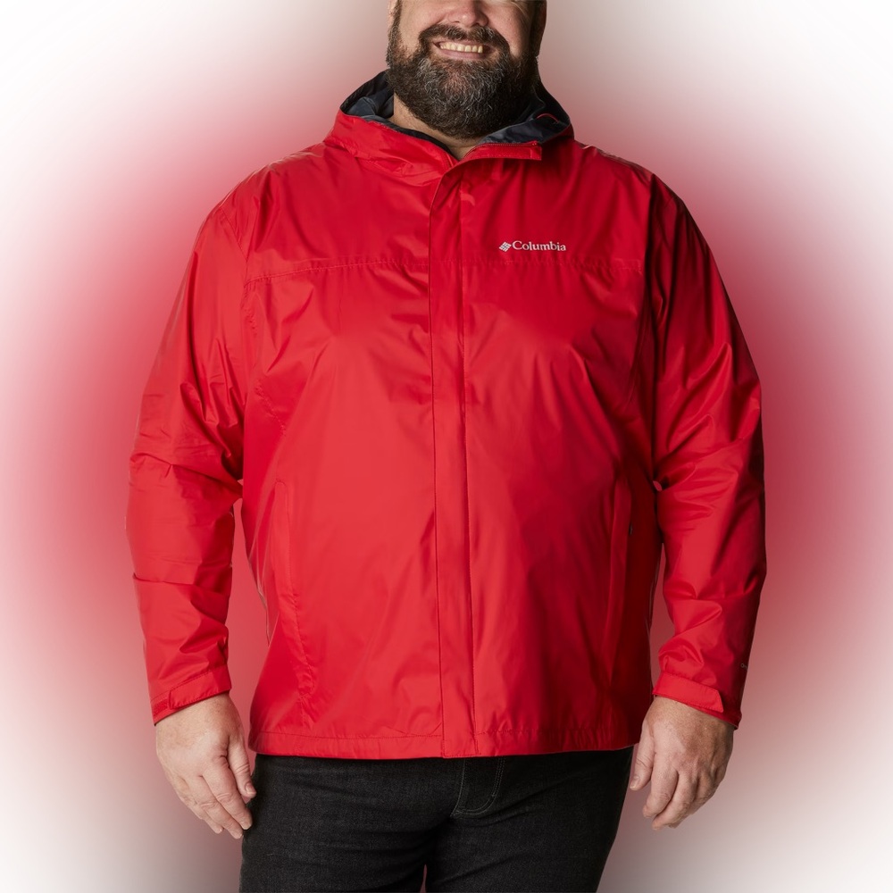 Columbia Men's Vibrant Red Raincoat
